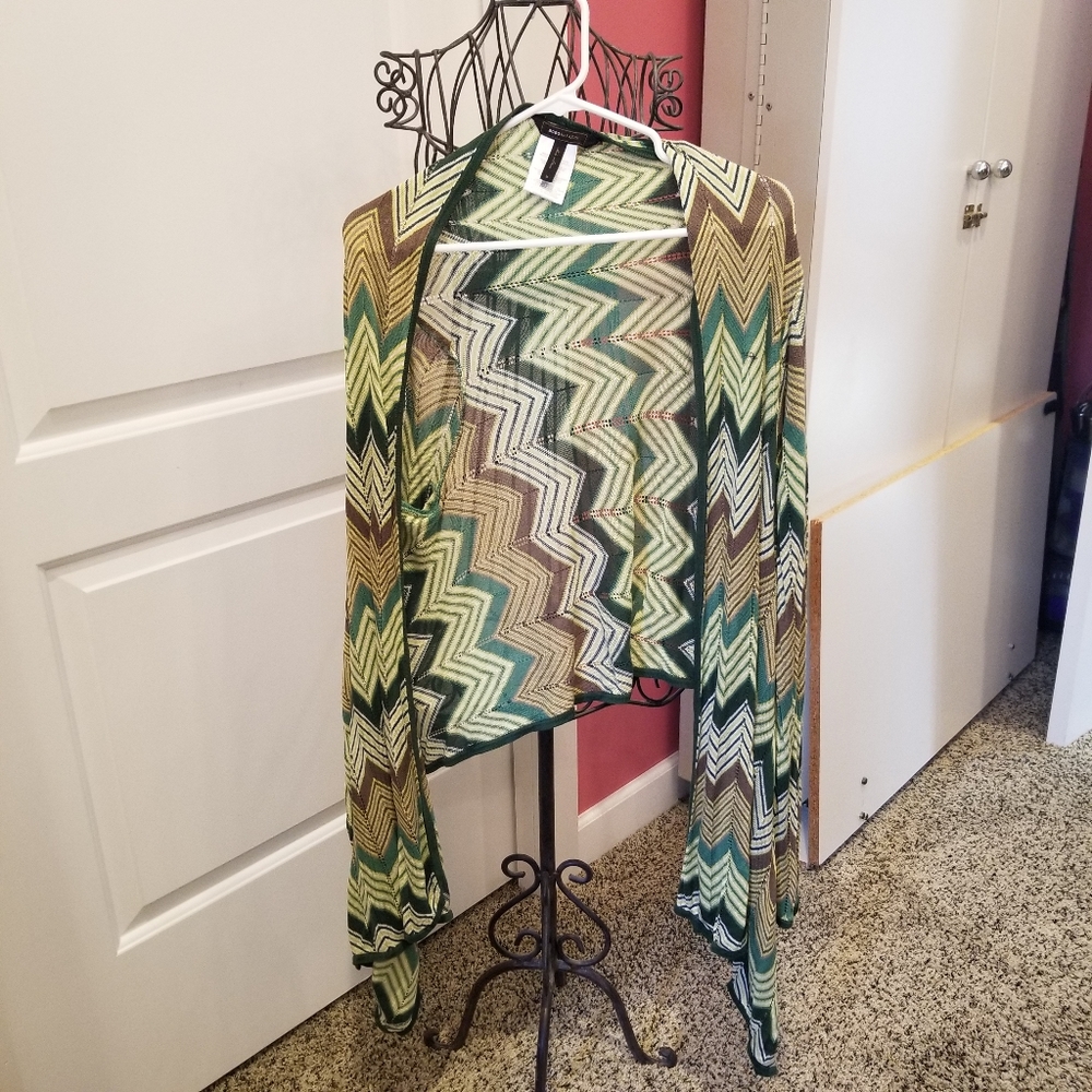 Lightweight dramatic cardigan sweater